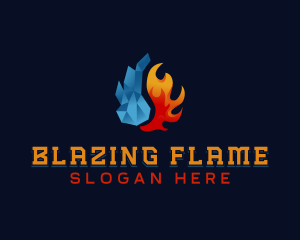 Fire Ice Element logo design