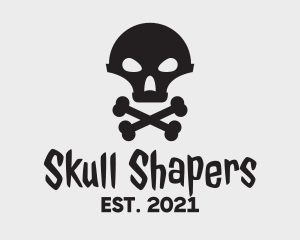 Alien Skull & Crossbones logo design