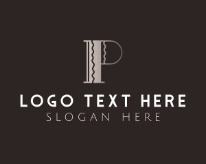 Elegant Luxury Letter P logo