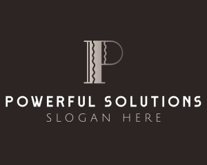 Elegant Luxury Letter P logo design