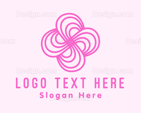 Pink Flower Pattern Logo