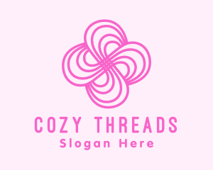 Pink Flower Pattern logo design