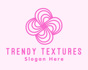 Pink Flower Pattern logo design