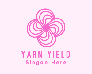 Pink Flower Pattern logo design