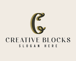 Stylish Fashion Letter C logo design