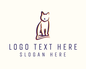 Feline Cat Animal logo