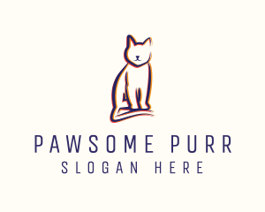 Feline Cat Animal logo