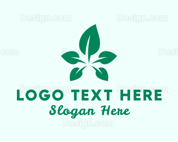 Nature Vegan Leaf Logo