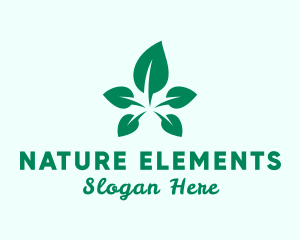 Nature Vegan Leaf logo design