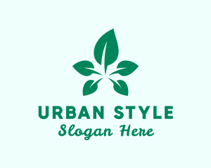 Nature Vegan Leaf logo