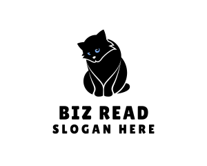 Cute Kitten Cat logo design