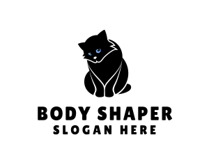 Cute Kitten Cat logo design