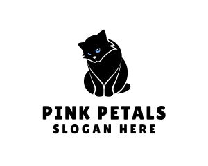 Cute Kitten Cat logo design