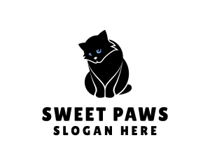 Cute Kitten Cat logo