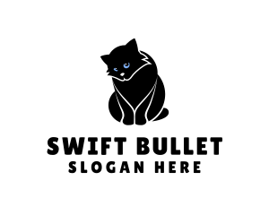 Cute Kitten Cat logo design