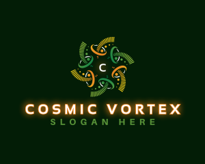 Sound Wave Vortex logo design