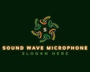 Sound Wave Vortex logo design