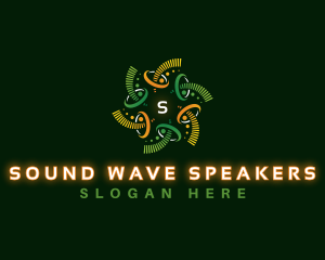 Sound Wave Vortex logo design