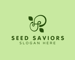 Natural Leaf Letter S  logo design