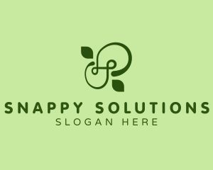 Natural Leaf Letter S  logo design