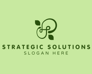 Natural Leaf Letter S  logo design