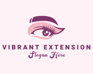 Woman Eyelash Extension logo design