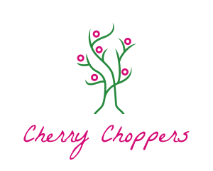 Pink Green Tree logo design