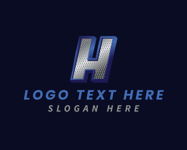 Metal logo example 1