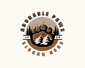 Paw Print Wildlife Outdoor logo design