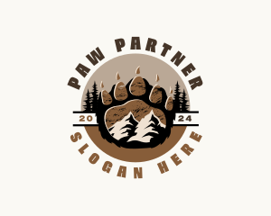 Paw Print Wildlife Outdoor logo design