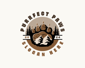 Paw Print Wildlife Outdoor logo design