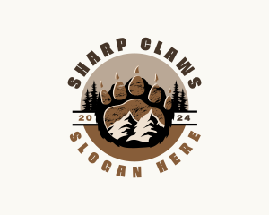 Paw Print Wildlife Outdoor logo design