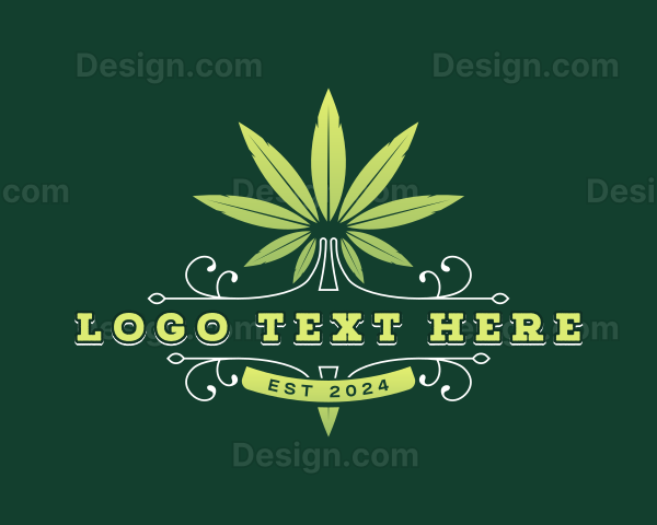 Cannabis Marijuana Leaf Logo