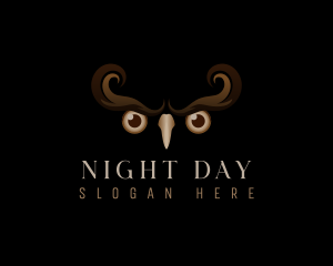 Owl Night Eyes logo design