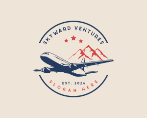 Mountain Flight Airplane logo