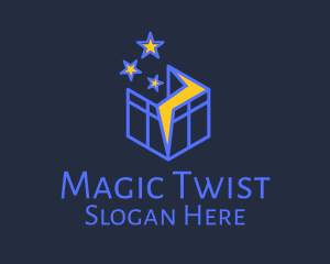 Monoline Magic Box logo design