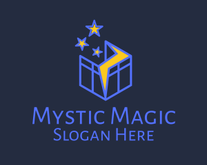Monoline Magic Box logo design