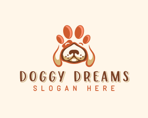 Pet Doggy Paw logo design