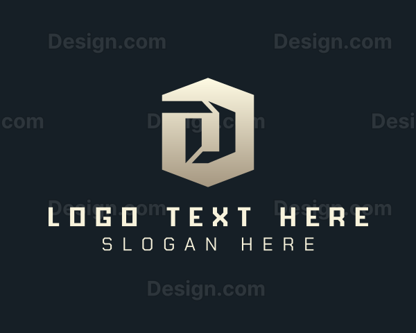 Hexagon Technology Letter D Logo