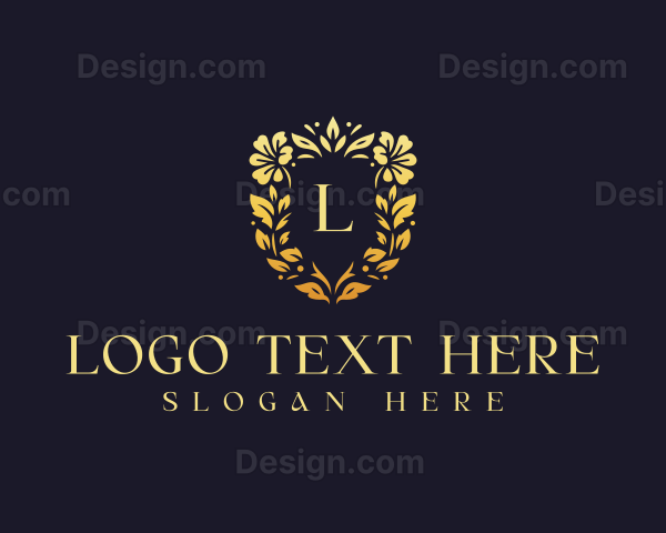 Elegant Floral Wedding Logo