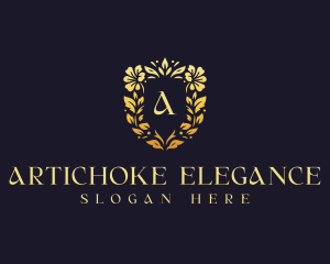 Elegant Floral Wedding logo design