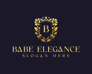 Elegant Floral Wedding logo design