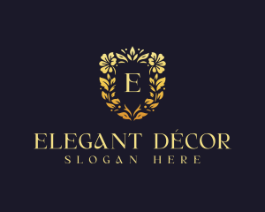 Elegant Floral Wedding logo design