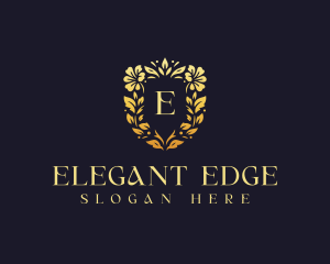 Elegant Floral Wedding logo design