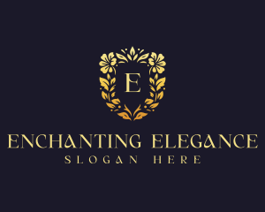 Elegant Floral Wedding logo design