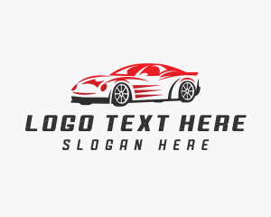 Racing Car Automobile logo