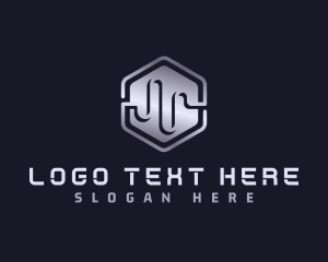 Hexagon Tech Wave logo