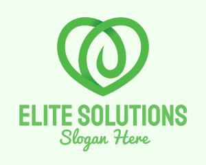 Green Eco Heart logo