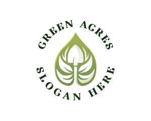 Agriculture Leaf Shovel logo