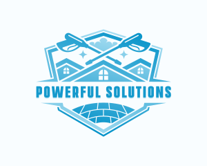 Clean Sanitation Pressure Washing logo design